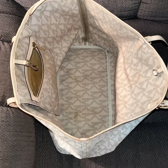 MK Canvas Mono Large Tote - Picture 4 of 10